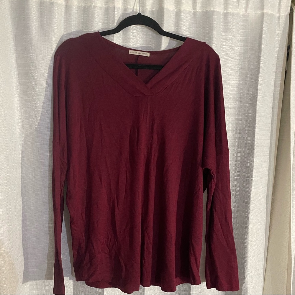 Burgundy sweater